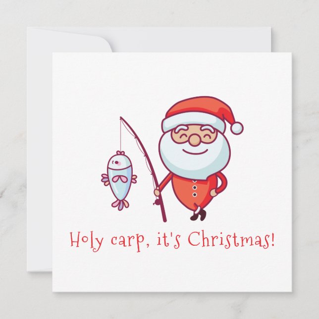 Holy Carp it's Christmas Card (Front)