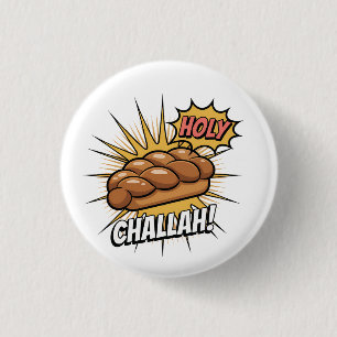 Holy Challah Funny Jewish Hanukkah Jew  1 Inch Round Button