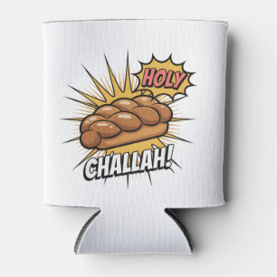 Holy Challah Funny Jewish Hanukkah Jew Can Cooler