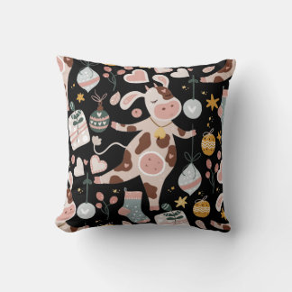 holy christmas throw pillow