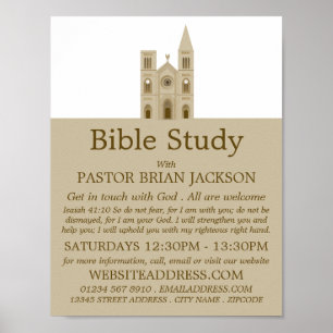 Holy Church, Christian Bible Class Advert Poster