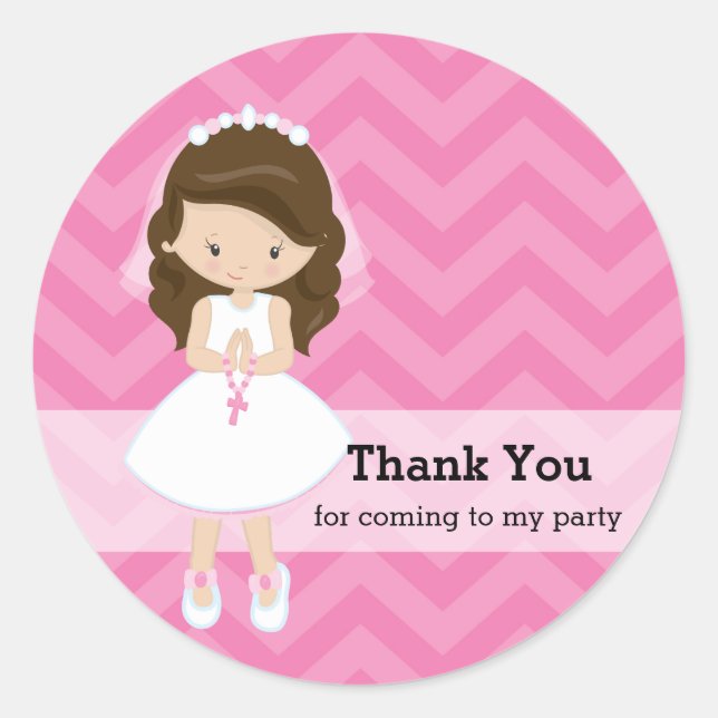 Holy Communion Classic Round Sticker (Front)