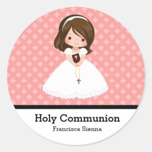 Holy Communion Classic Round Sticker