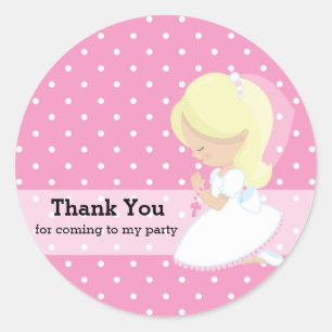 Holy Communion Classic Round Sticker