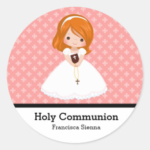 Holy Communion Classic Round Sticker