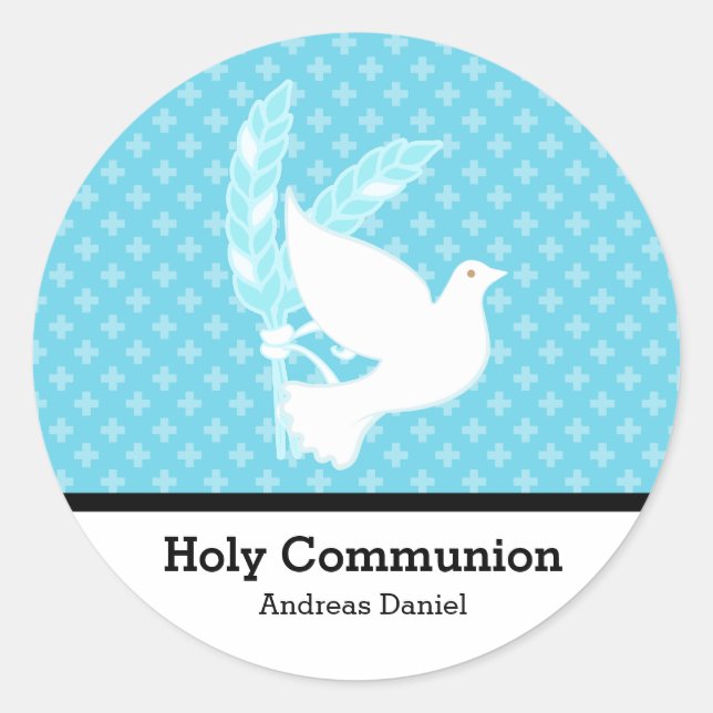 Holy Communion Classic Round Sticker (Front)