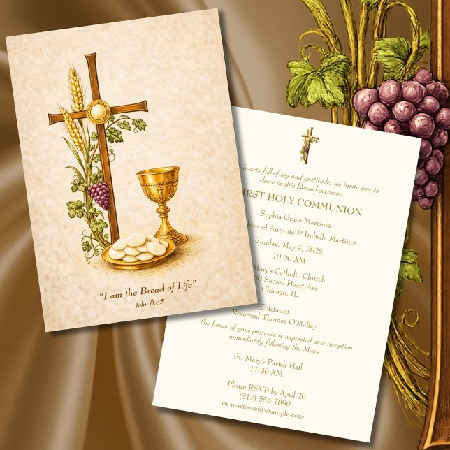 Holy Communion Eucharist Chalice Invitation (Creator Uploaded)