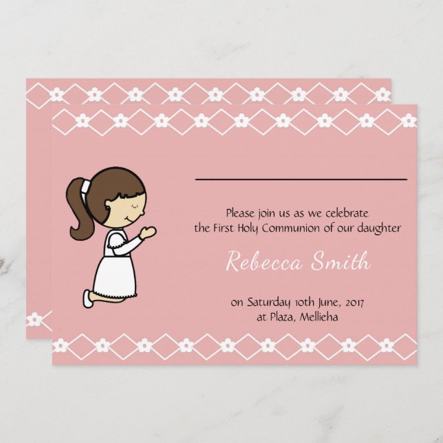 Holy Communion Invitation (Front/Back)