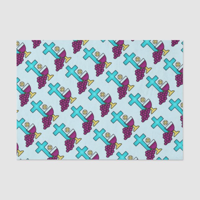Holy Communion Pattern Tissue Paper (Front)