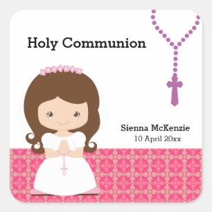 Holy Communion Square Sticker