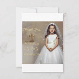 Holy Communion Thank you card