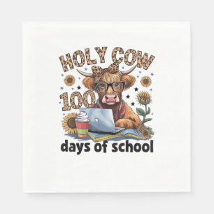 Holy Cow 100 Days Of School 100th Day Smarter Teac Napkin