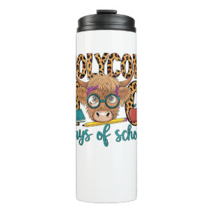 Holy Cow 100 Days Of School 100th Day Smarter Teac Thermal Tumbler