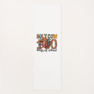 Holy Cow 100 Days Of School 100th Day Smarter Teac Yoga Mat