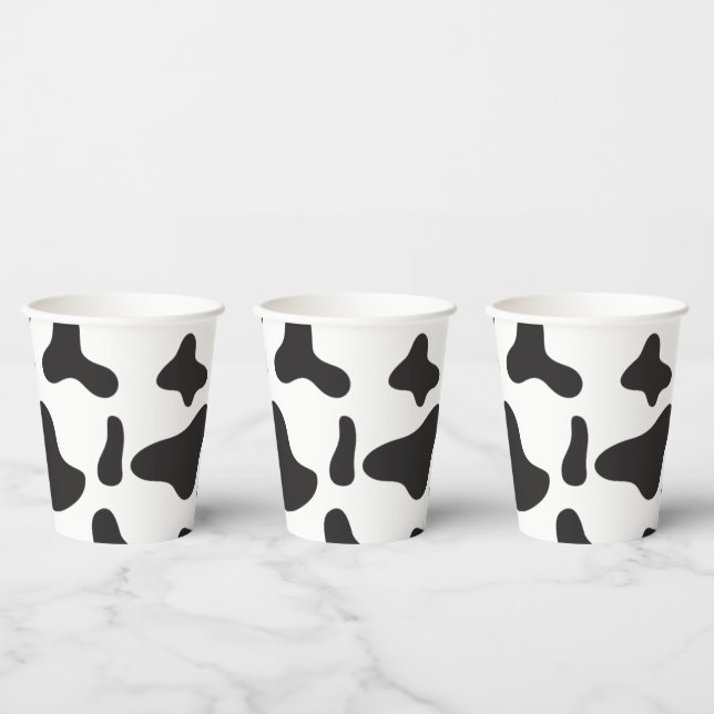 Holy Cow Birthday Cow Print Farm Paper Cups (Multi)
