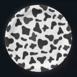 Holy Cow Birthday Cow Print Farm Paper Plates<br><div class="desc">Holy Cow! Cute cow,  pink daisy and cow print birthday party plates.</div>