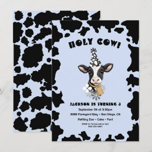 Holy Cow Birthday Party Invitation