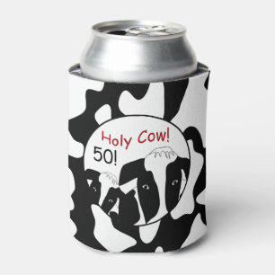 Holy Cow Birthday Personalized Can Cooler