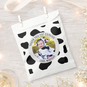 Holy Cow Birthday Thank You For Coming Cow Print Favour Bag