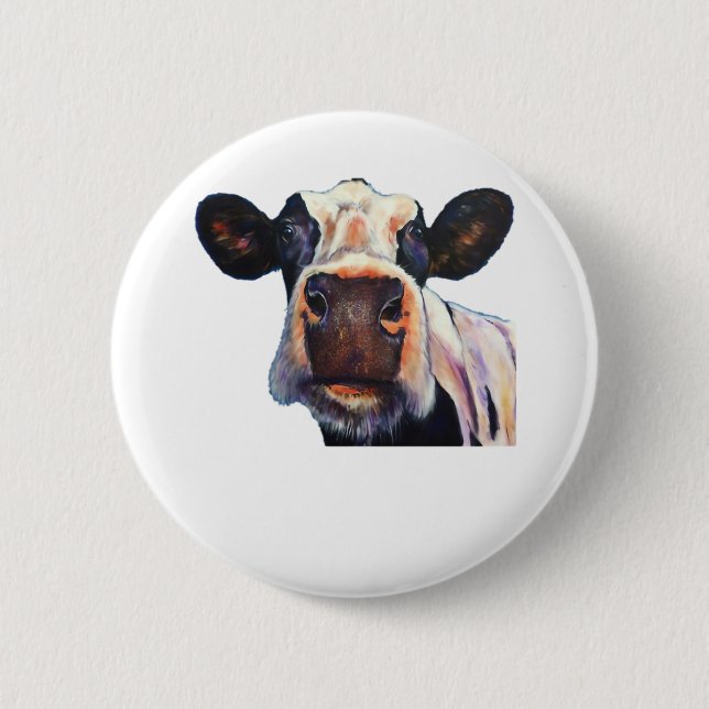 Holy Cow Classic T-Shirt 2 Inch Round Button (Front)