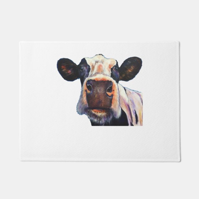 Holy Cow Classic T-Shirt Doormat (Front)