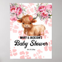Holy Cow Floral Baby Shower