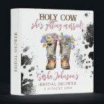 Holy Cow Floral Cowboy Boots Bridal Shower Binder<br><div class="desc">Holy Cow Floral Cowboy Boots Bridal Shower 3 ring binder</div>