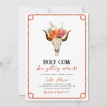 Holy Cow Floral Cowboy Boots Bridal Shower