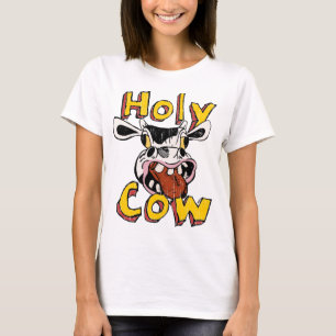 Holy Cow funny Cartoon illustration T-Shirt