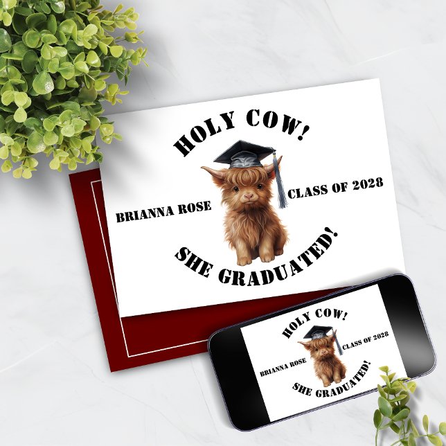 Holy Cow! Graduation Invitation (Creator Uploaded)