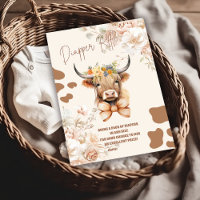 Holy Cow Greenery Highland Cow  Diapper Raffle