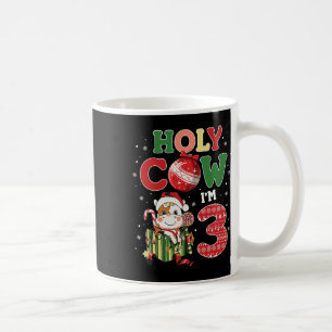 Holy Cow I'm 3 Birthday Boy 3rd Cow Farm Animals C Coffee Mug