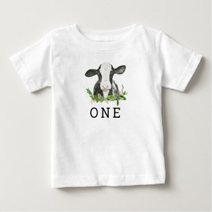 Holy Cow I'm One First Birthday Baby T-Shirt