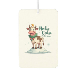 Holy Cow Its Christmas I Xmas Cow T-Shirt (2) Air Freshener
