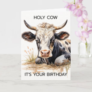 Holy COW it's your Birthday! Card