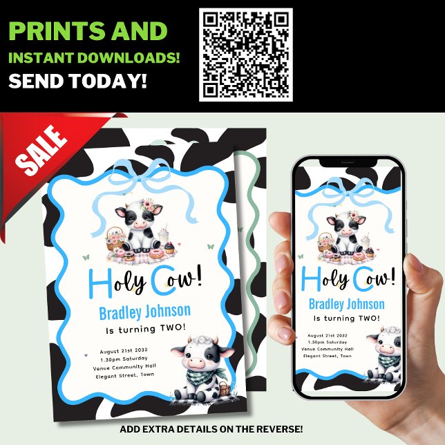 Holy Cow! Kids Birthday Templates 1st 2nd 3rd 4th  (Creator Uploaded)