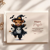 Holy Cow Little Boo Halloween Baby Raffle Diapper