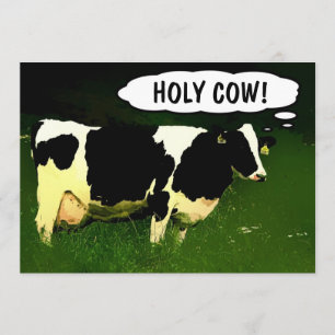 Holy Cow! New Country Home Housewarming Party Invitation