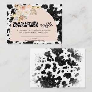 Holy Cow   Pampas Grass   Diaper Raffle Enclosure Card