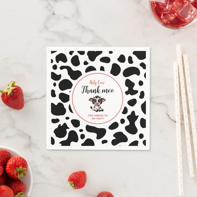 holy cow thank moo for coming napkin (Insitu)