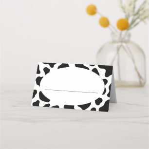 Holy Cow Theme Birthday Party Table Place Cards