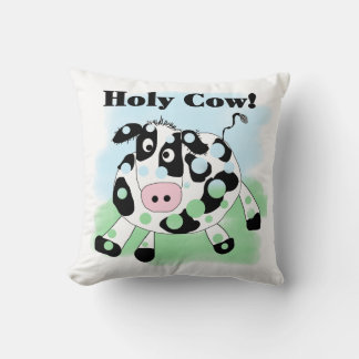 Holy Cow Throw Pillow