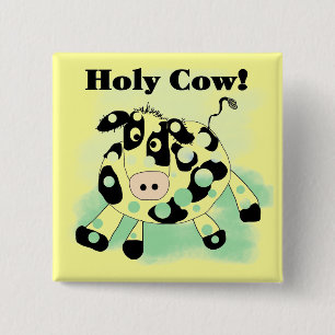 Holy Cow Tshirts and Gifts 2 Inch Square Button