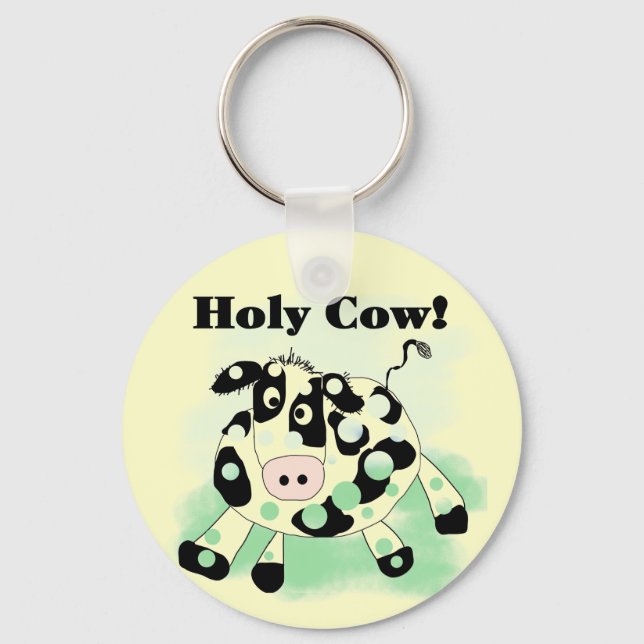 Holy Cow Tshirts and Gifts Keychain (Front)