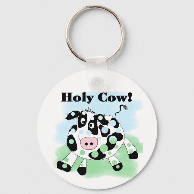 Holy Cow Tshirts and Gifts Keychain (Front)