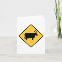 Holy Cow Warning Sign