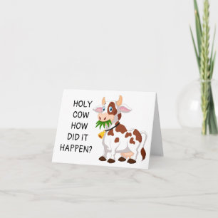 HOLY COW YOU'RE A TEENAGER "13" BIRTHDAY CARD