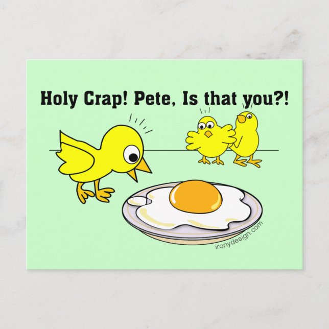 Holy Crap! Pete, is that you? Postcard (Front)