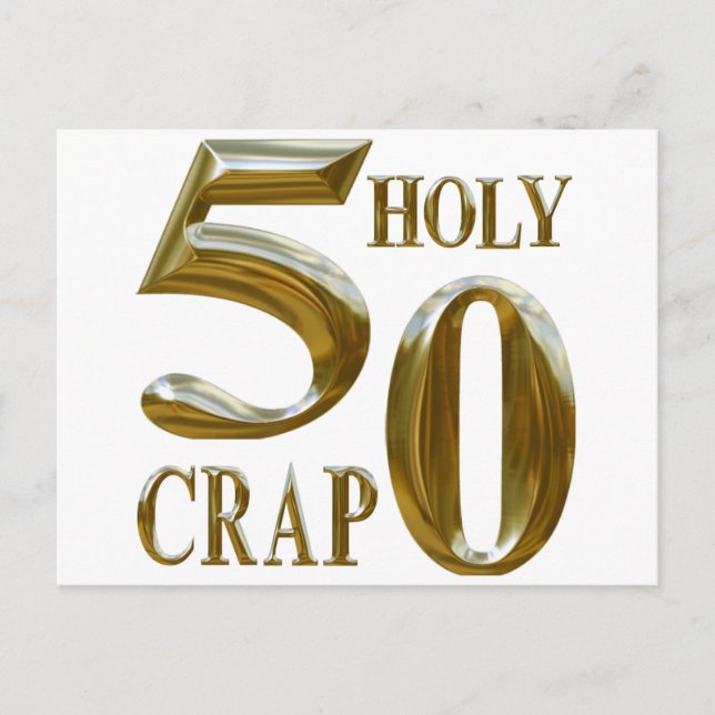 Holy Crap Postcard (Front)