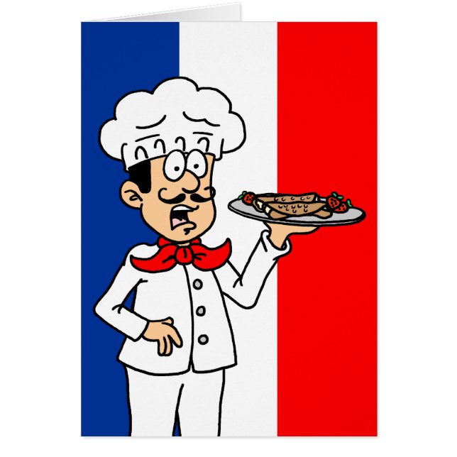 Holy Crepe French Flag 40th Birthday Card (Front)
